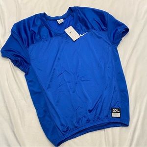NEW Mens Nike Royal Blue Football Jersey XXL